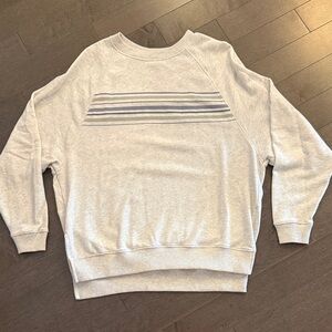 American Eagle Outfitters Light Gray Crewneck Sweater